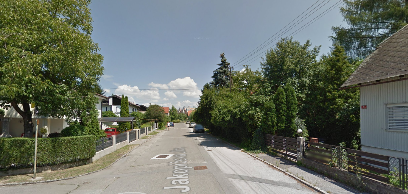 Jakopičeva ulica; VIR: google street view